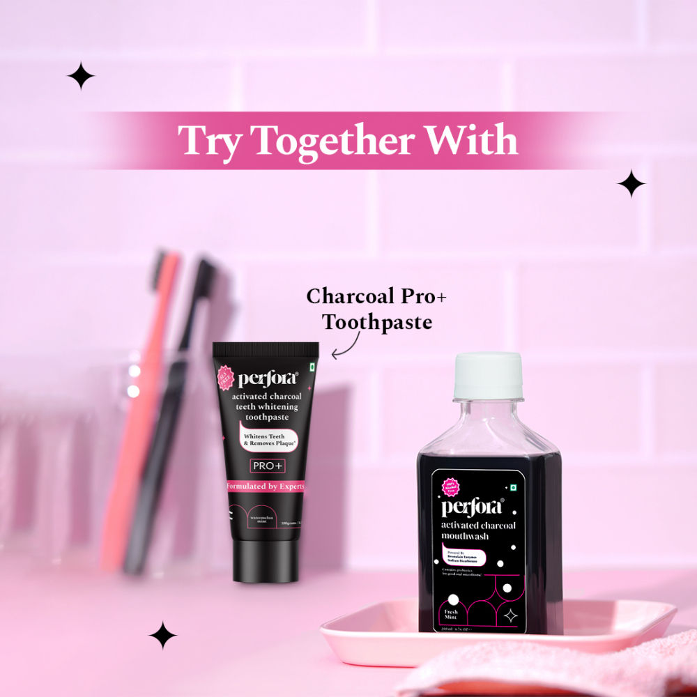Alcohol Free Teeth Whitening Mouthwash (Activated Charcoal)