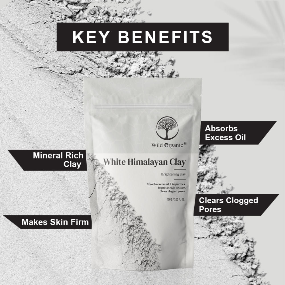 White Himalayan Brightening Clay Powder