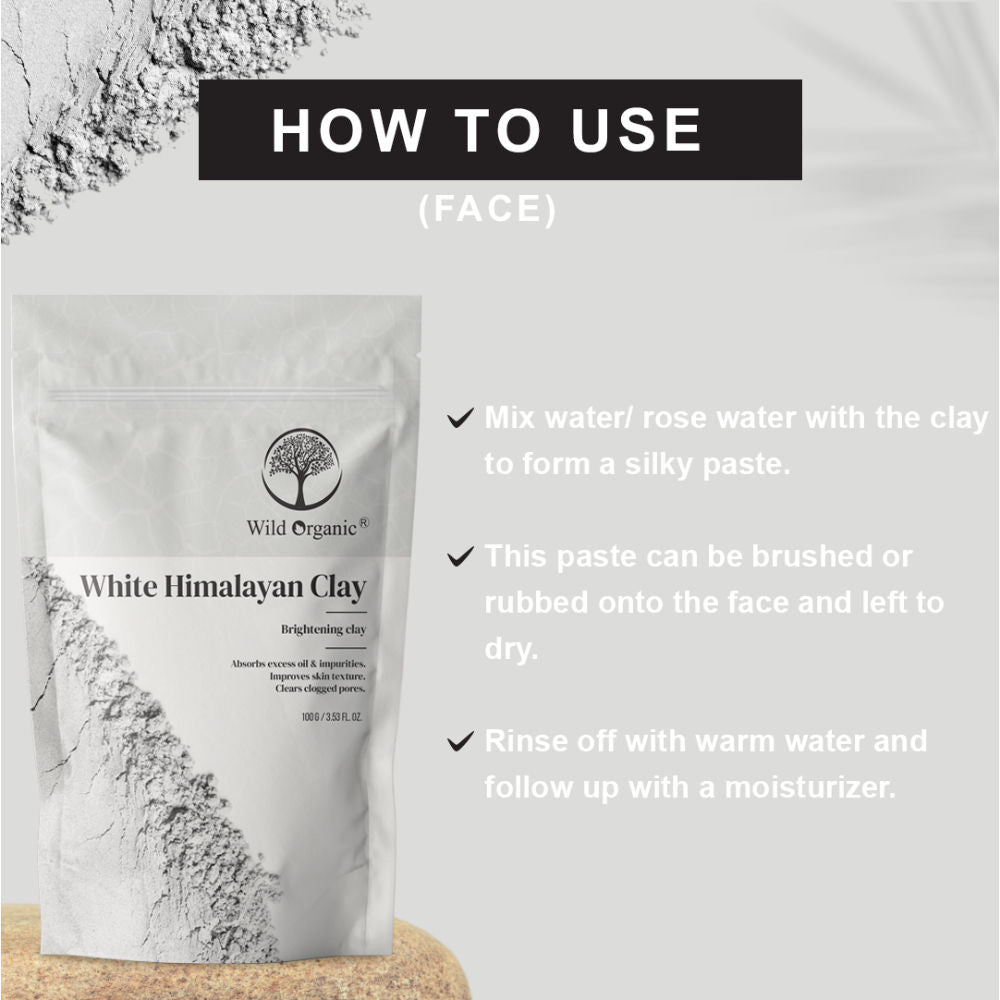 White Himalayan Brightening Clay Powder