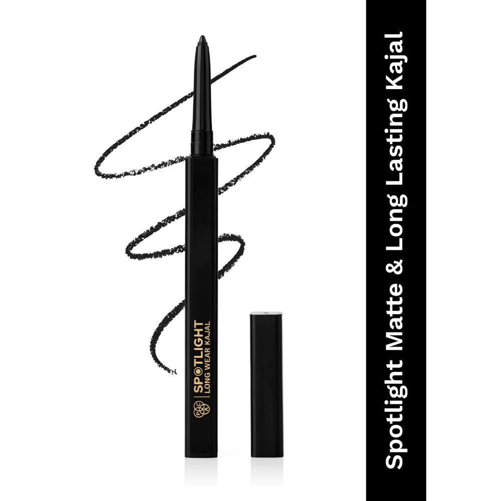 Spotlight Long Wear Kajal - Intense Pigment, Matte Finish, Easy Glide, Waterproof & Smudgeproof