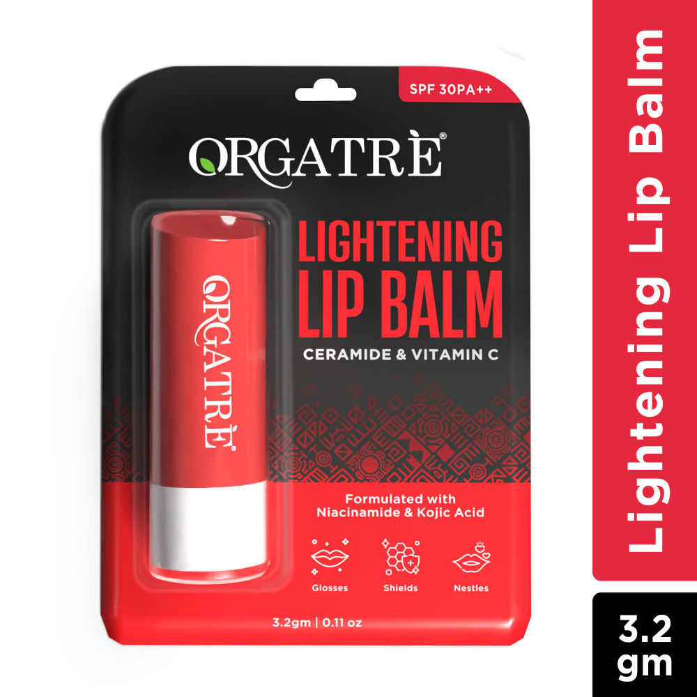 Ceramide & Vitamin C Lightening Lip Balm With Kojic Acid & Niacinamide For Lips Brightening