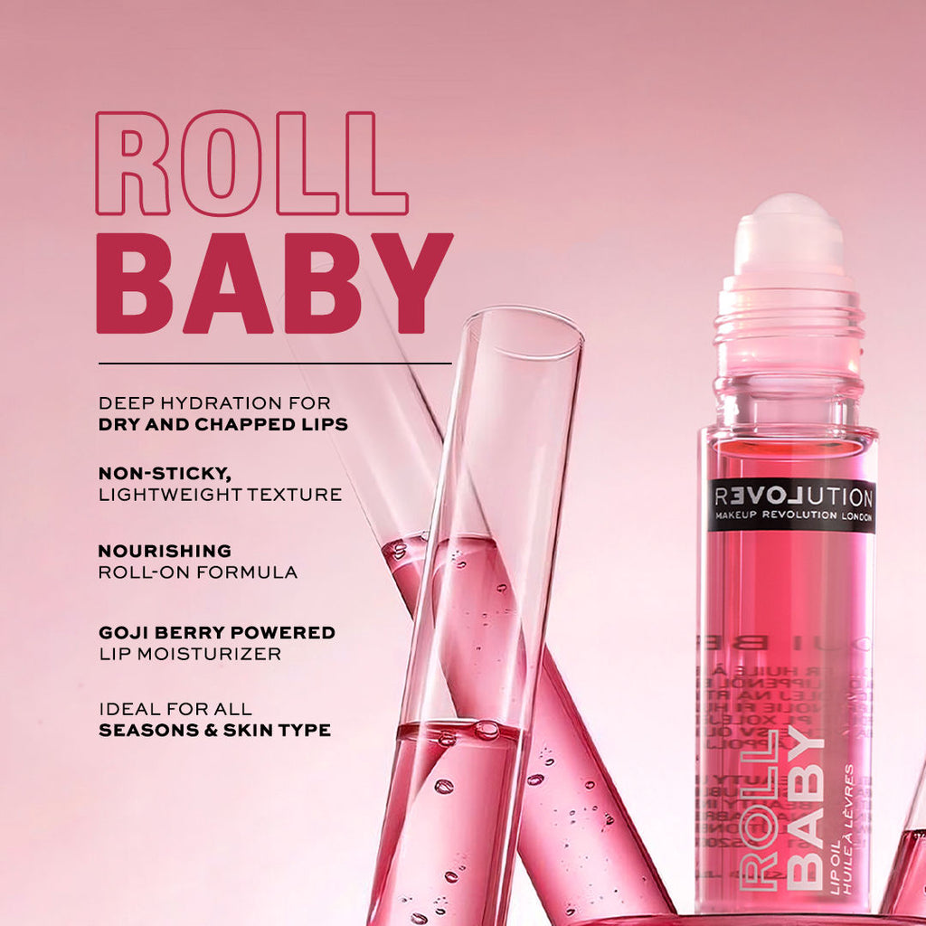 Revolution Relove Roll Baby Lip Oil Papaya
