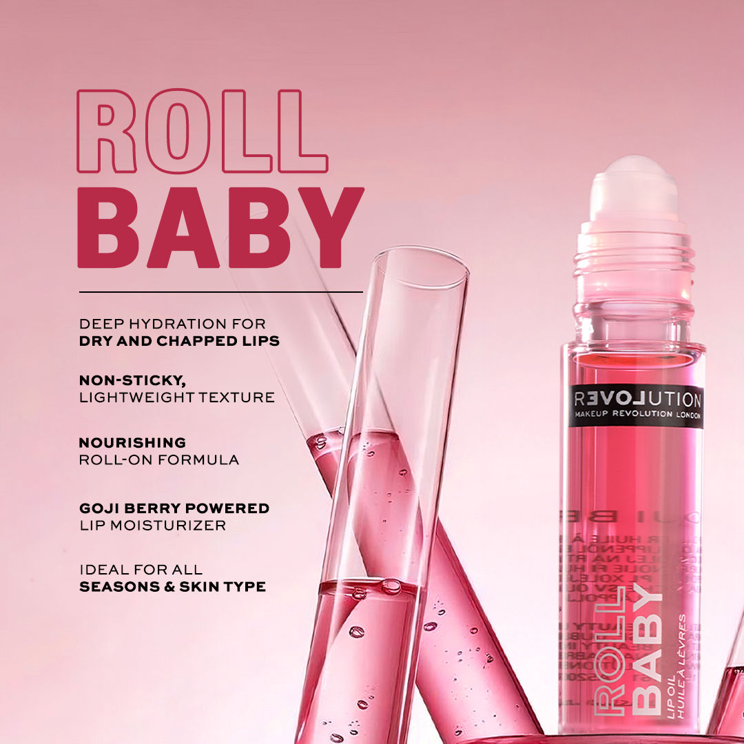 Revolution Relove Roll Baby Lip Oil Papaya