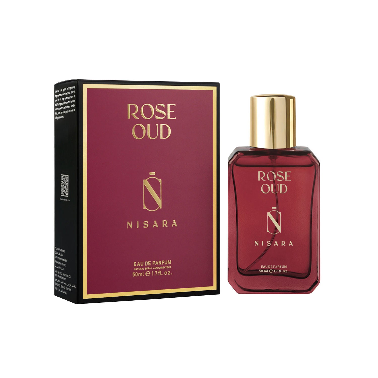 Rose Oud - Unisex Perfume For Men & Women,Eau De Parfum,Long Lasting Rose & Amber Fragrance