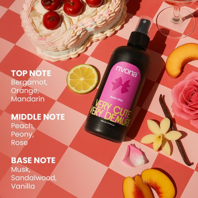 Very Cute, Very Demure Floral & Fruity Perfume Body Mist For Long Lasting Fragrance