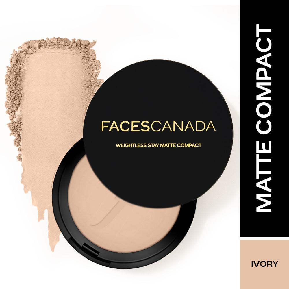 Weightless Stay Matte Compact SPF-20 Vitamin E & Shea Butter - Ivory 01