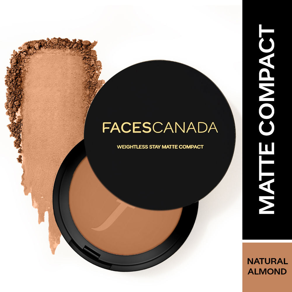 Weightless Stay Matte Compact SPF-20 Vitamin E & Shea Butter - Natural Almond 06