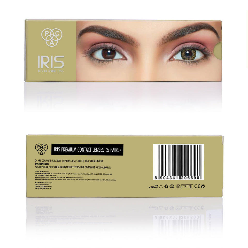 IRIS Premium Contact Lenses - Pure Hazel