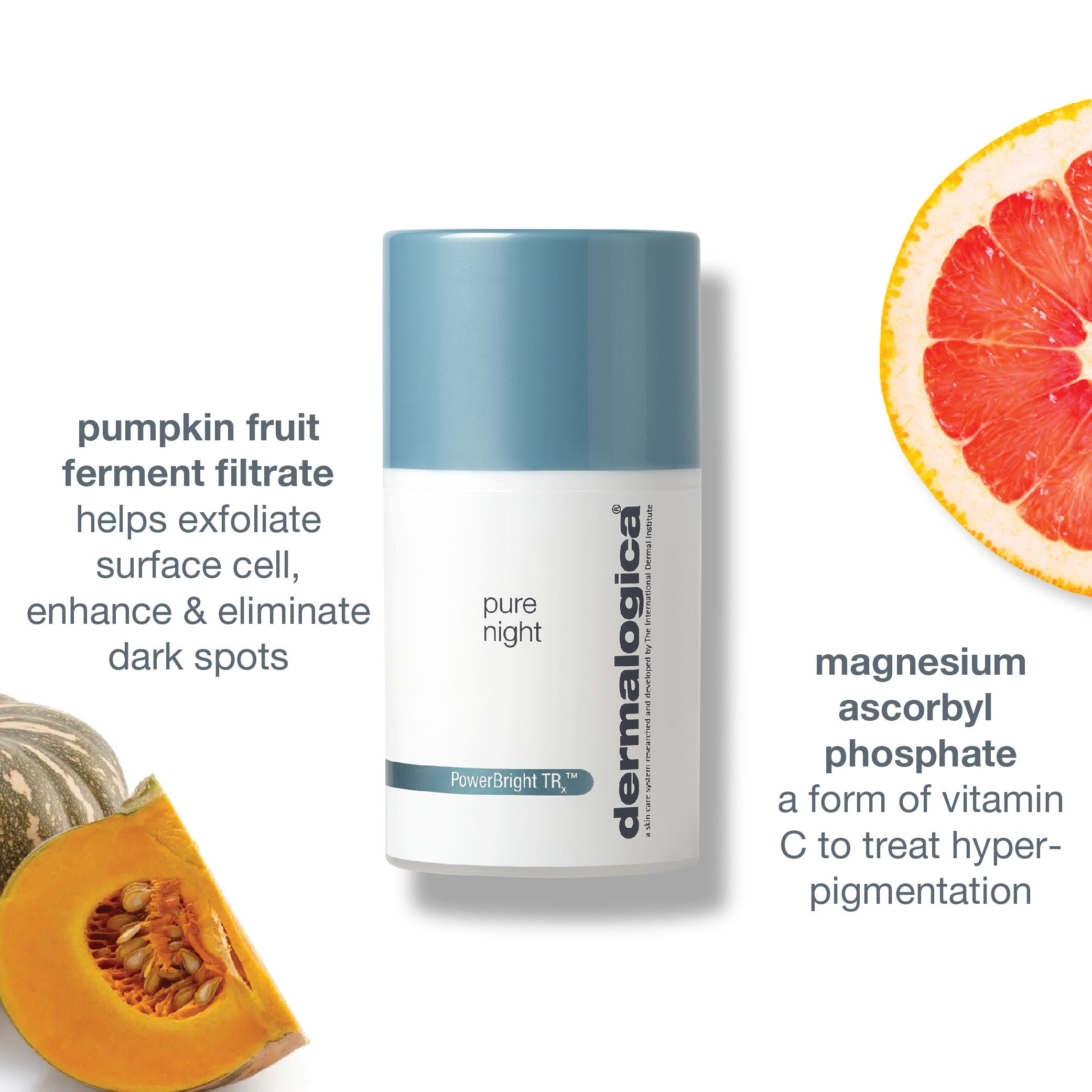 PowerBright TRx Pure Night With Niacinamide & Vitamin C, Raspberry Extracts