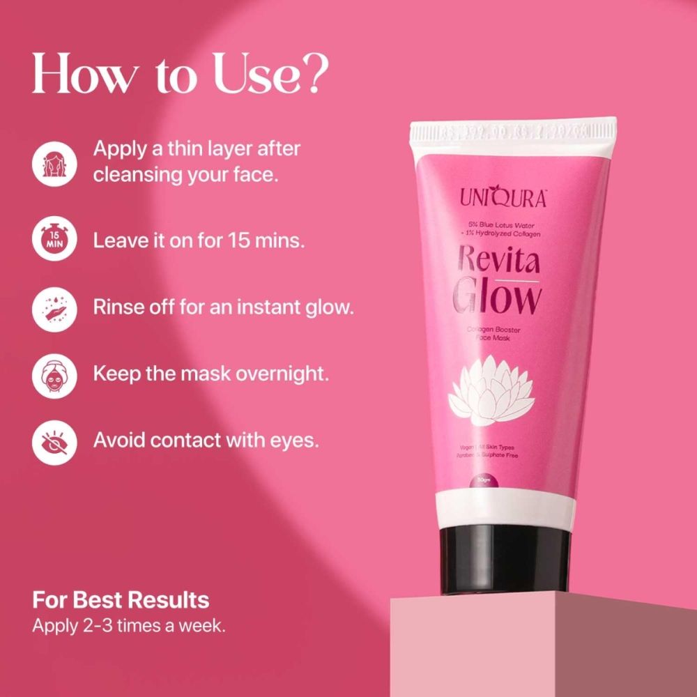 Overnight Korean Collagen Mask 1% Hydrolyzed Collagen & 2% Niacinamide Sleeping Face Mask