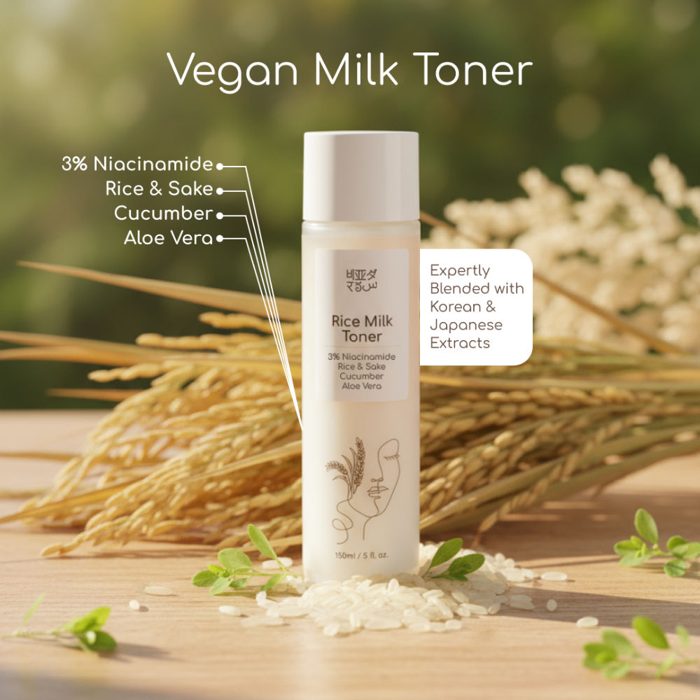 Vegan Rice Milk Toner With 3% Niacinamide & Rice Sake
