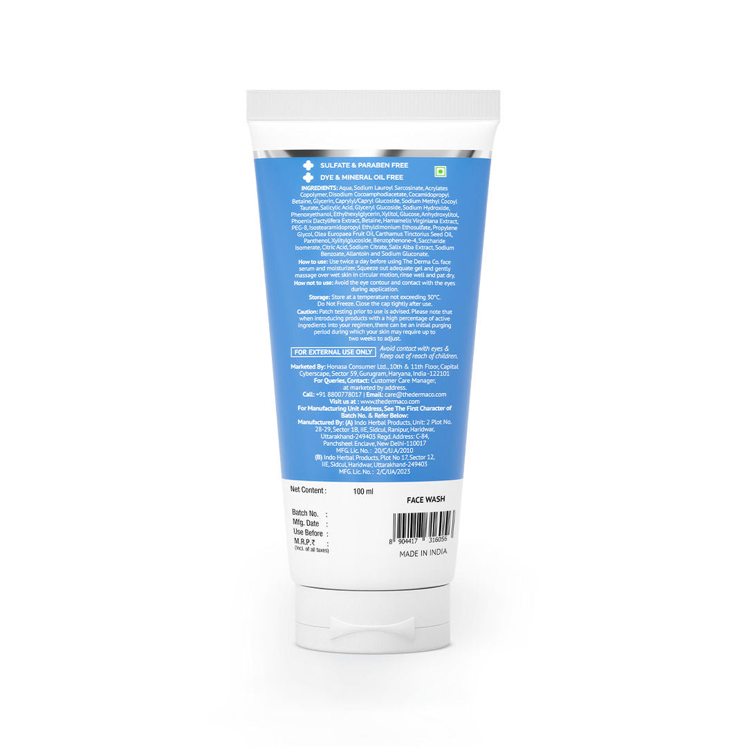 2% Salicylic Acid Gel Face Wash for Oily Skin with Salicylic Acid & Witch Hazel