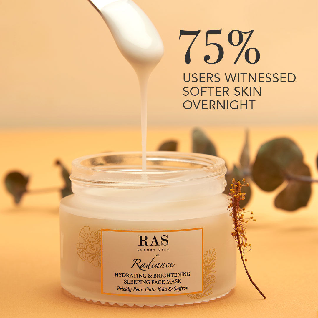 Radiance Hydrating & Brightening Sleeping Gel Face Mask with Aloe vera gel