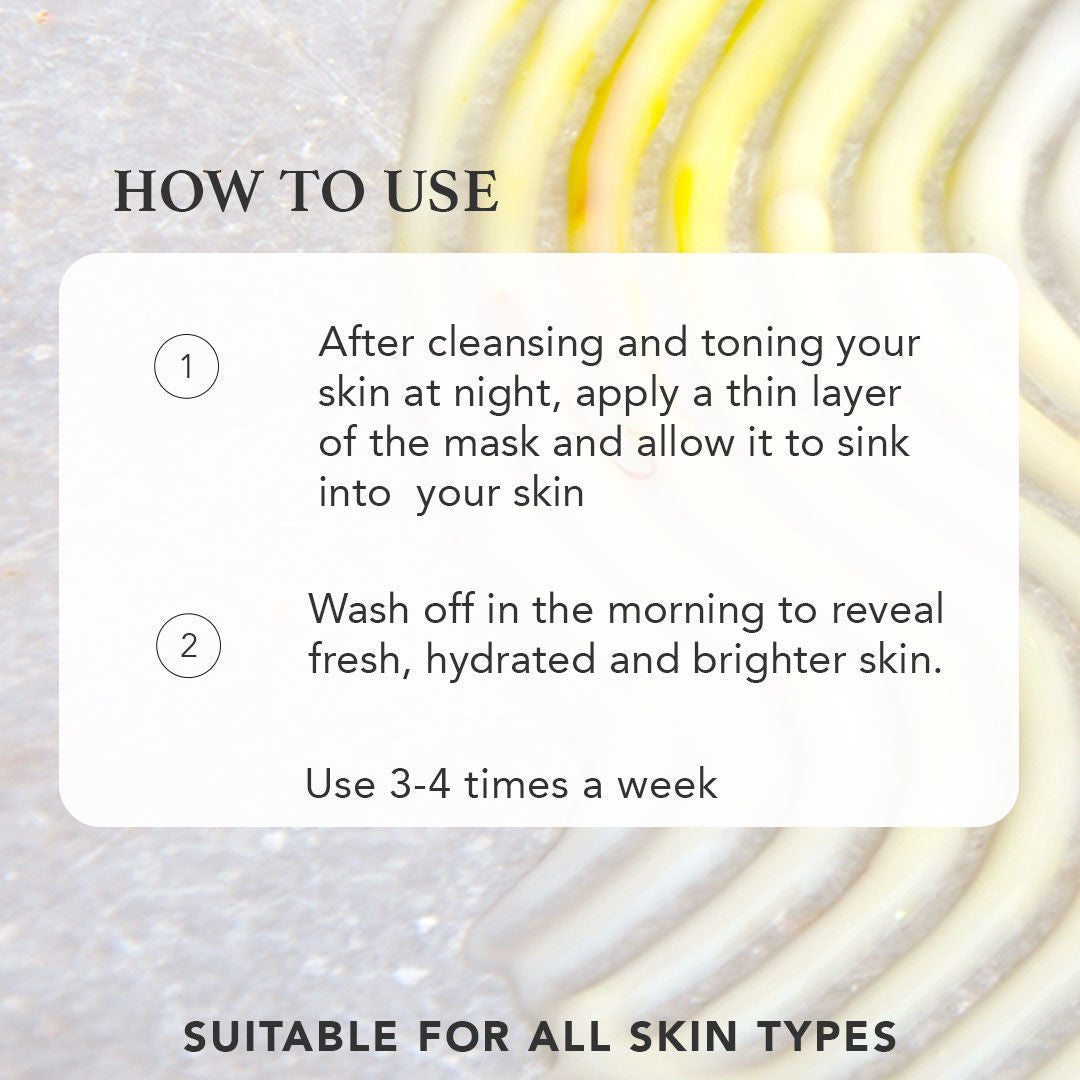 Radiance Hydrating & Brightening Sleeping Gel Face Mask with Aloe vera gel