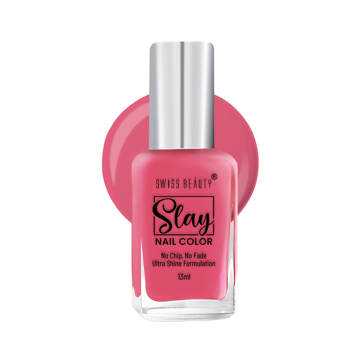 Slay Nail Color With Ultra Shine Formulation - 76 Classic pink