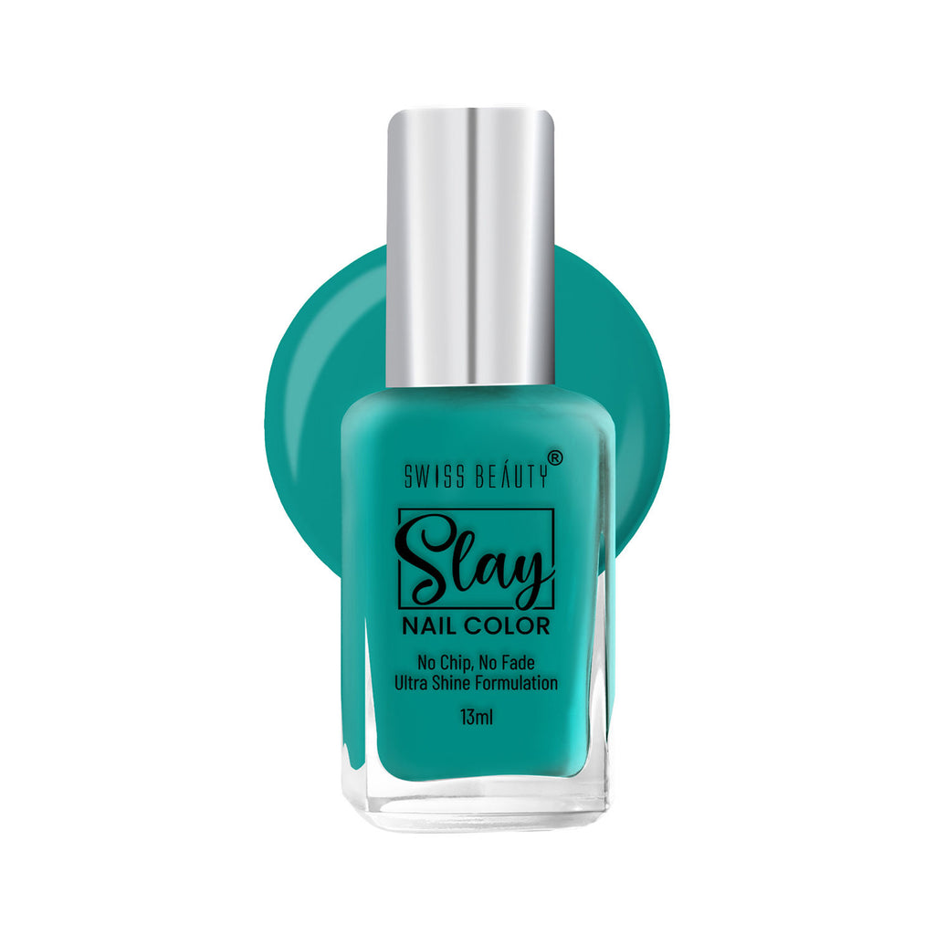 Slay Nail Color With Ultra Shine Formulation - 78 Sea Deep Blue