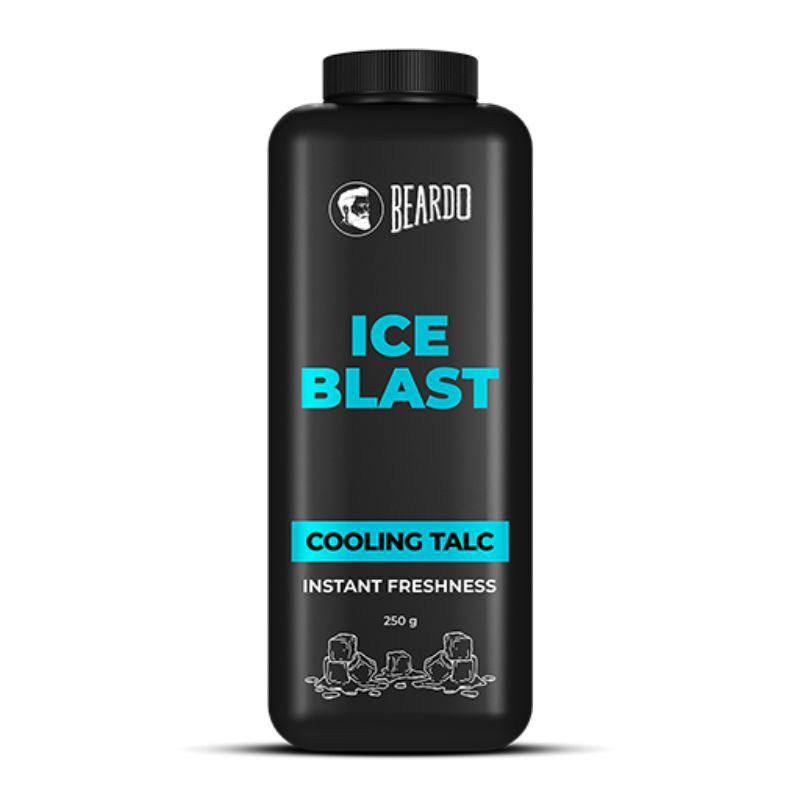 Ice Blast Cooling Talc Menthol talcum powder for men INSTANT ICY cool freshness