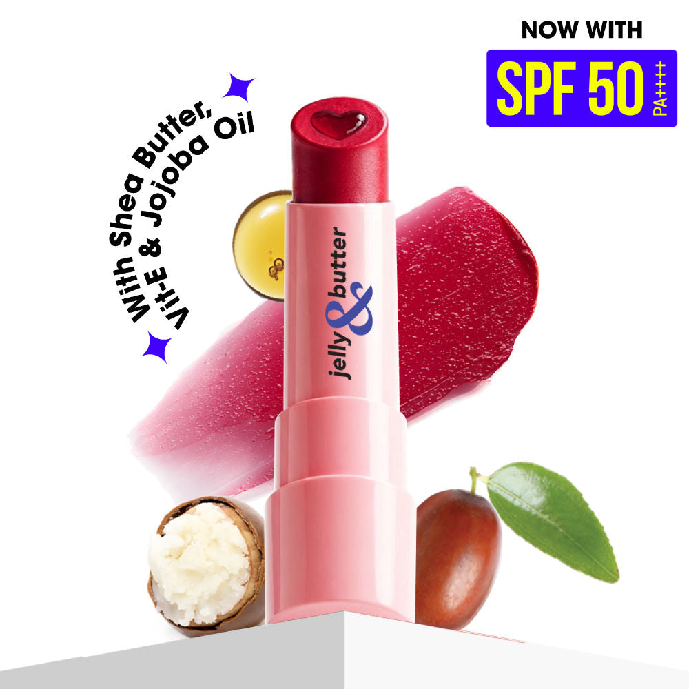 Jelly & Butter SPF 50 PA ++++ Hydrating Lip Balm - Pink Rose