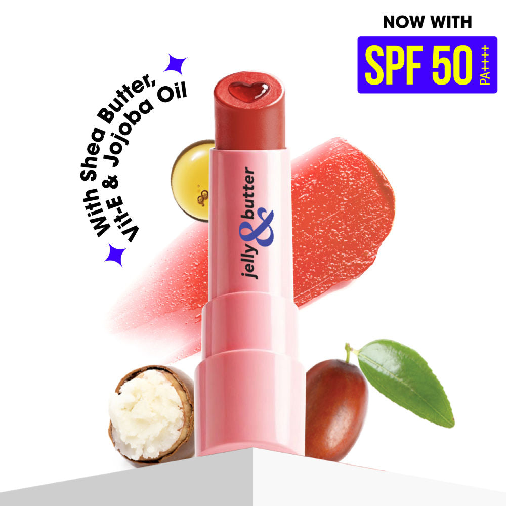 Jelly & Butter SPF 50 PA ++++ Hydrating Lip Balm - Caramel Brown