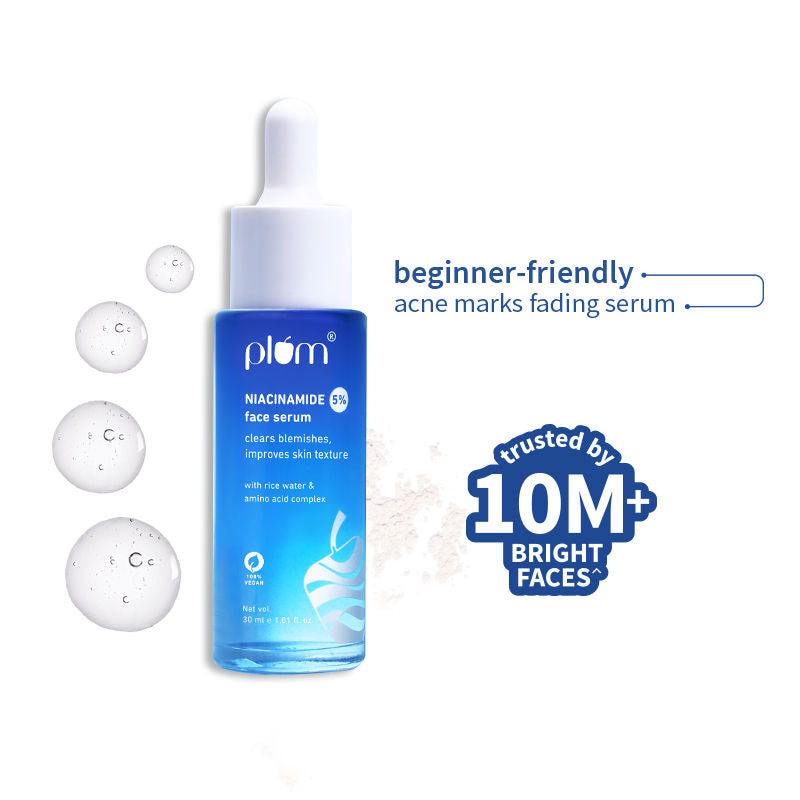 5% Niacinamide Face Serum With Amino Acid - Fades Blemishes For Bright Skin- Beginner-Friendly
