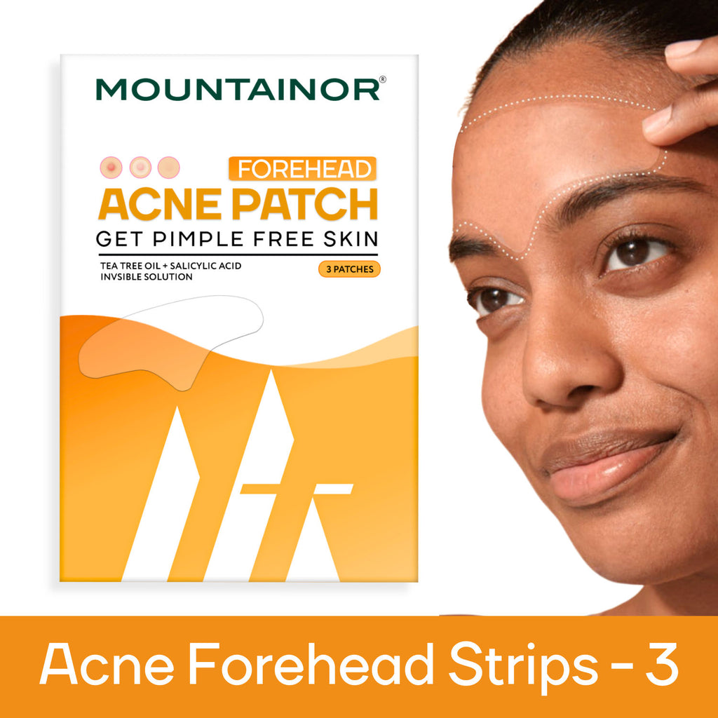 Forehead Acne Pimple Patch Strips, Salicylic Acid Spot Corrector, Blackhead & Whitehead