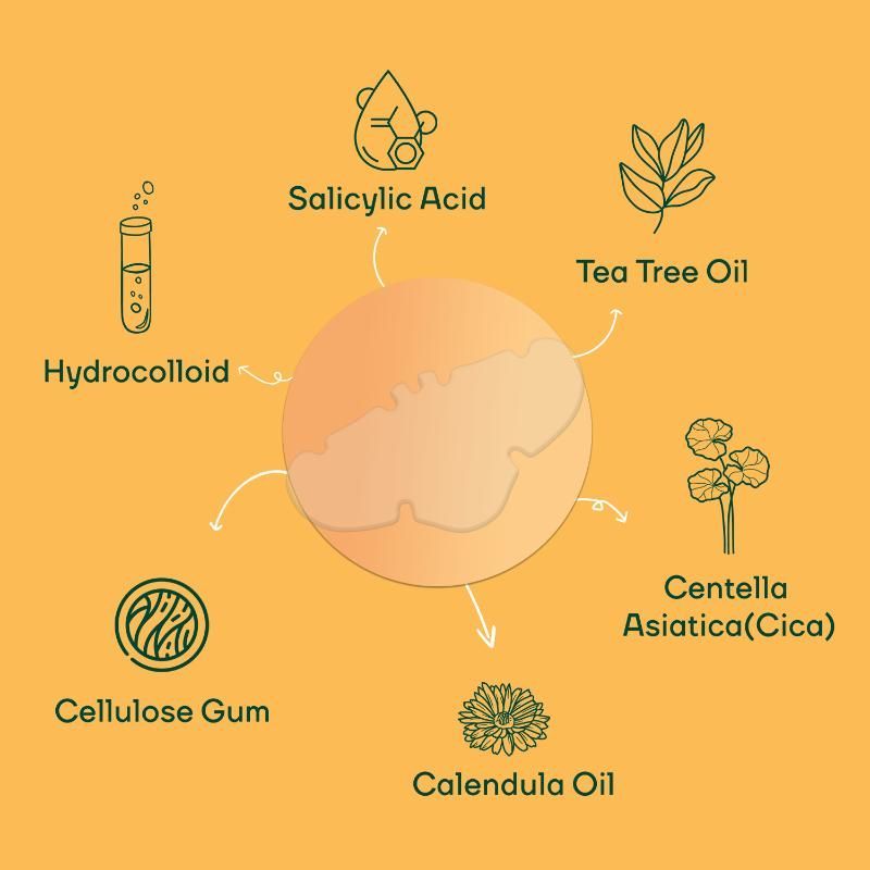 Nose Acne Pimple Patch Big Strips, Salicylic Acid Spot Corrector, Blackhead & Whitehead