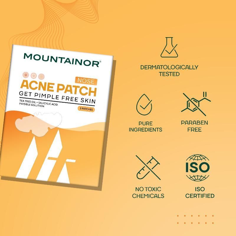 Nose Acne Pimple Patch Big Strips, Salicylic Acid Spot Corrector, Blackhead & Whitehead