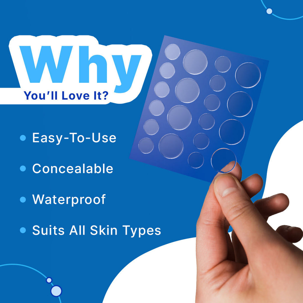 Acne Patches With Salicylic Acid And Hydrocolloid For Clean & Clear Skin - 20 Patches