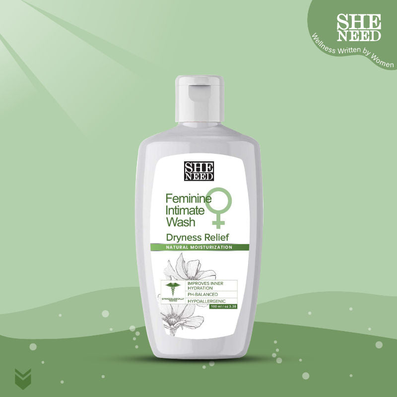 Dryness Relief Feminine Intimate Wash – Reduces Flaky Skin, Improves Hydration