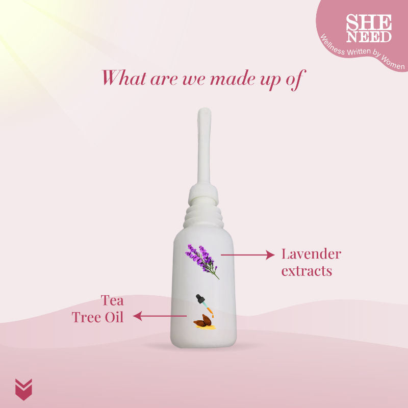Intimate 24Hr Odor Control Douche Reduces Redness, Itchiness With PH-3.5 & 100% Natural