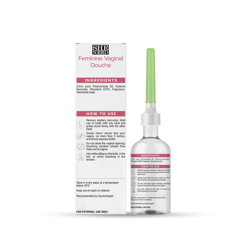 Intimate 24Hr Odor Control Douche Reduces Redness, Itchiness With PH-3.5 & 100% Natural