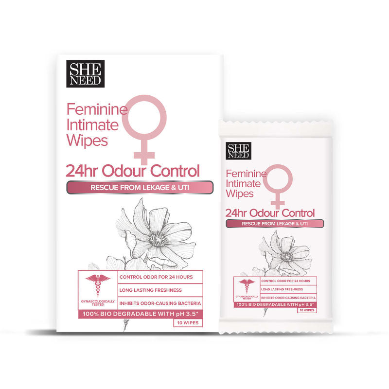 24hr Odour Control Feminine Intimate Wipes