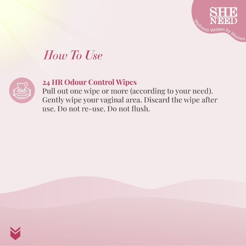 24hr Odour Control Feminine Intimate Wipes