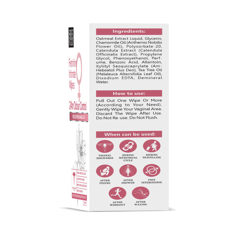 24hr Odour Control Feminine Intimate Wipes