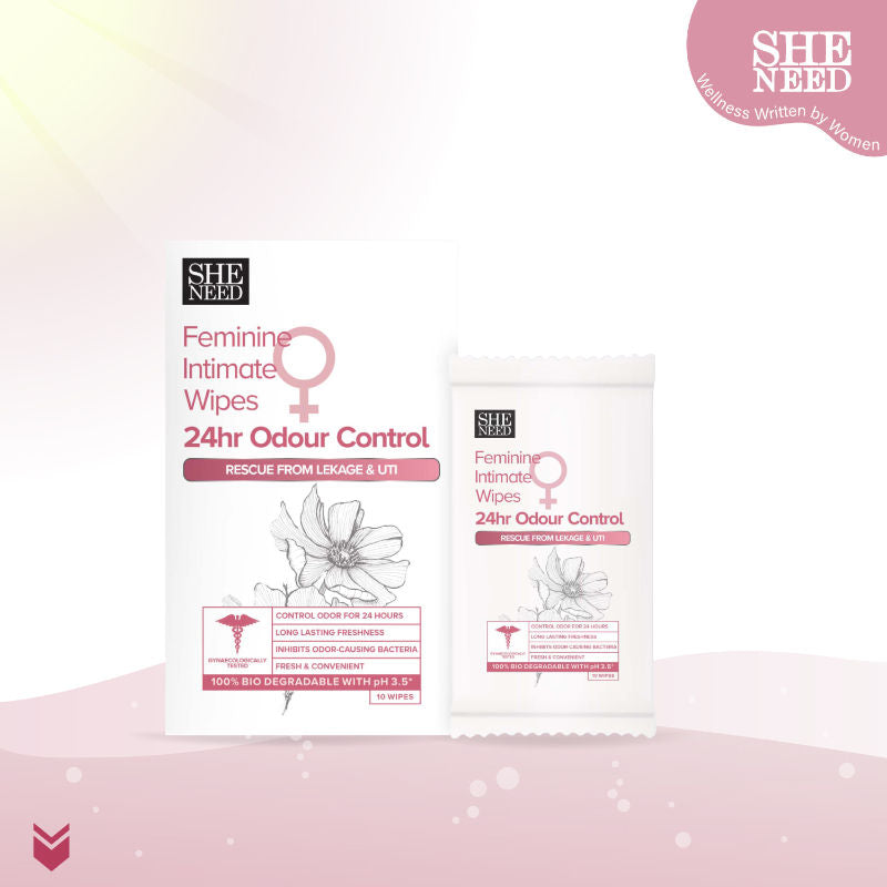 24hr Odour Control Feminine Intimate Wipes