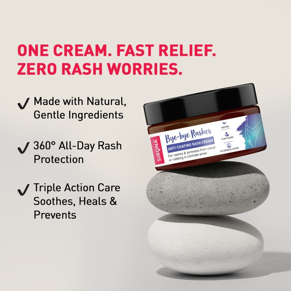 Natural Anti-Chafing Rash Cream, Soothes Rashes, Redness & Soreness, Plant Based