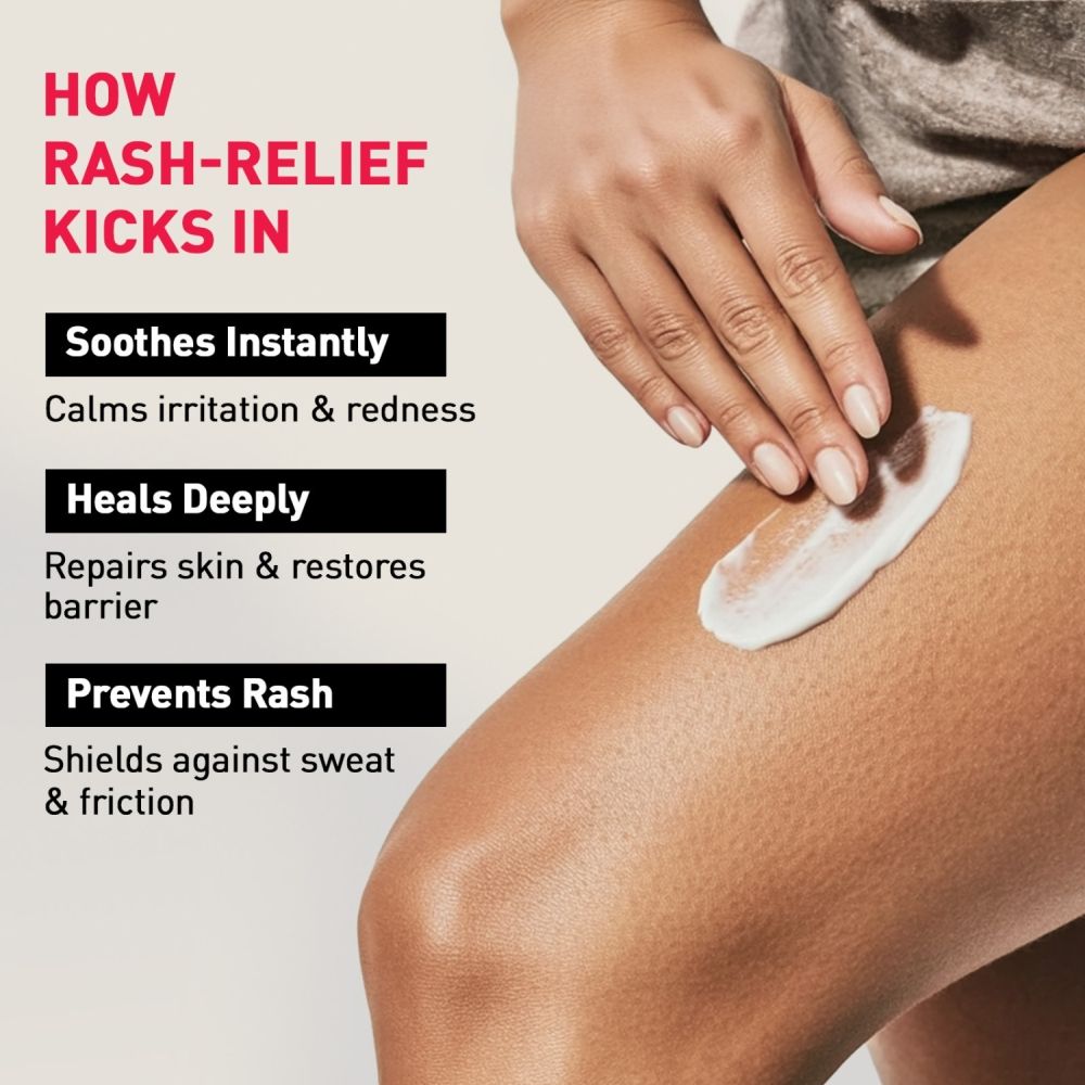 Natural Anti-Chafing Rash Cream, Soothes Rashes, Redness & Soreness, Plant Based