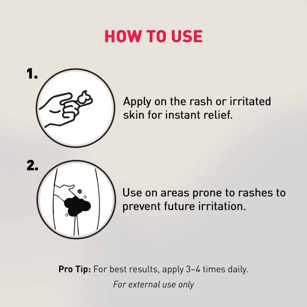Natural Anti-Chafing Rash Cream, Soothes Rashes, Redness & Soreness, Plant Based
