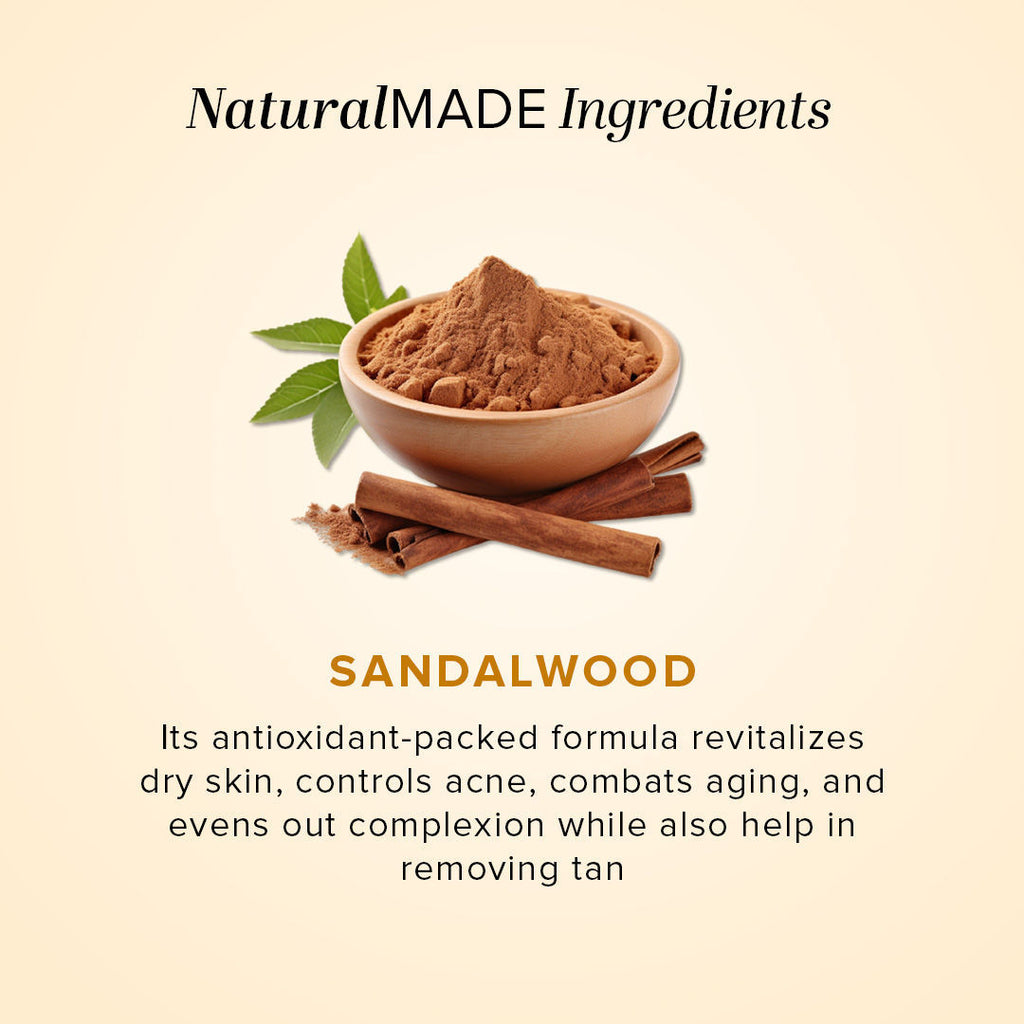 Sandalwood Handmade Soap Treat Acne & Moisturize Skin