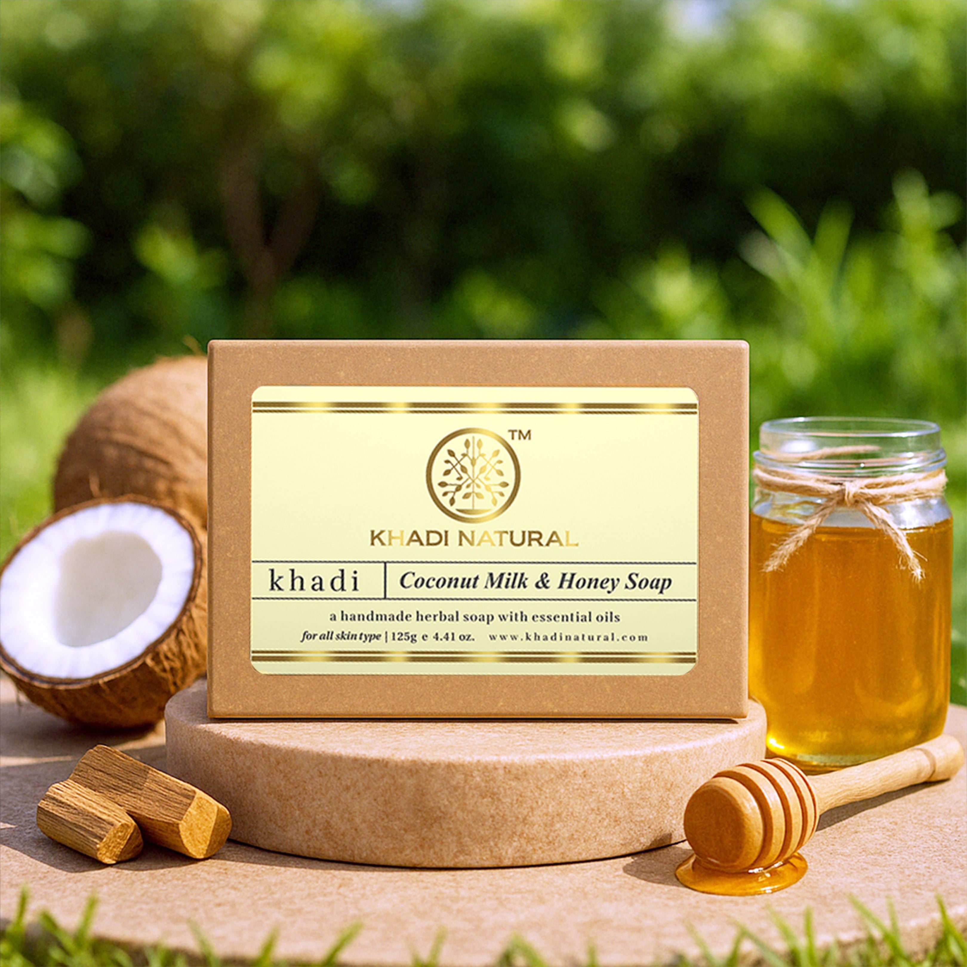 Coconut Milk & Honey Handmade Soap Remove Acne & Stretch Marks