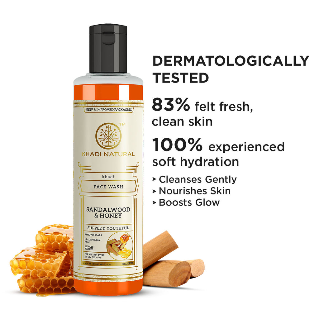 Sandalwood & Honey Face Wash for Hydration, Glow and Gentle Cleansing