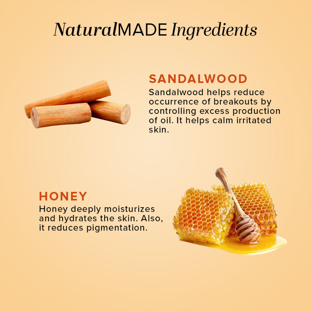 Sandalwood & Honey Face Wash for Hydration, Glow and Gentle Cleansing