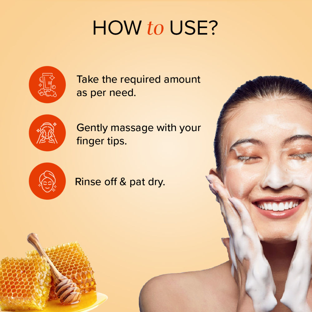 Sandalwood & Honey Face Wash for Hydration, Glow and Gentle Cleansing