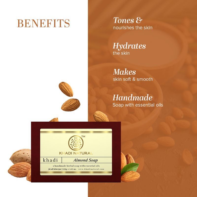 Almond Handmade Soap Reduce Tann & Pigmentation