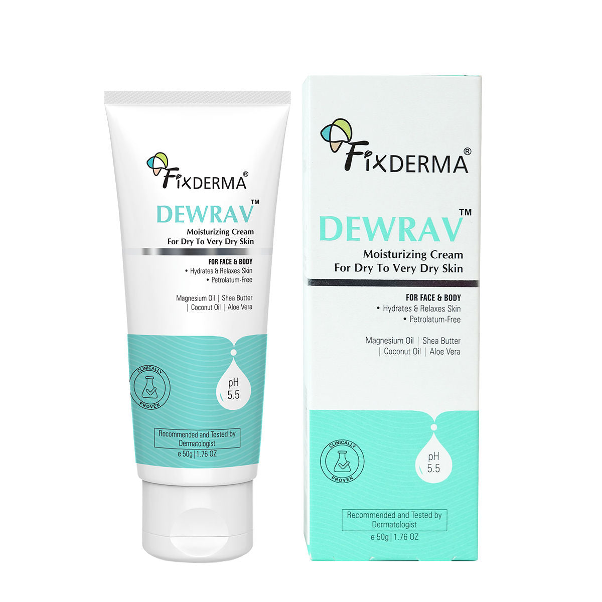 Dewrav Moisturizing Cream for Face & Body with Shea Butter For Dry to Very Dry Skin