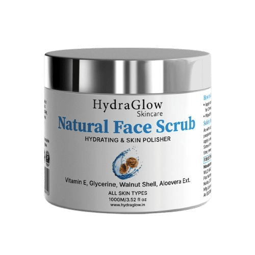 Hydra Glow Skincare Natural Face Scrub Skin Polisher