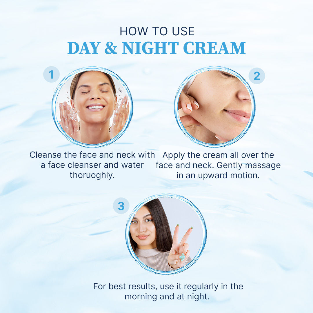Hydra Glow Skincare Day & Night Hydrating Skin Brightening Cream
