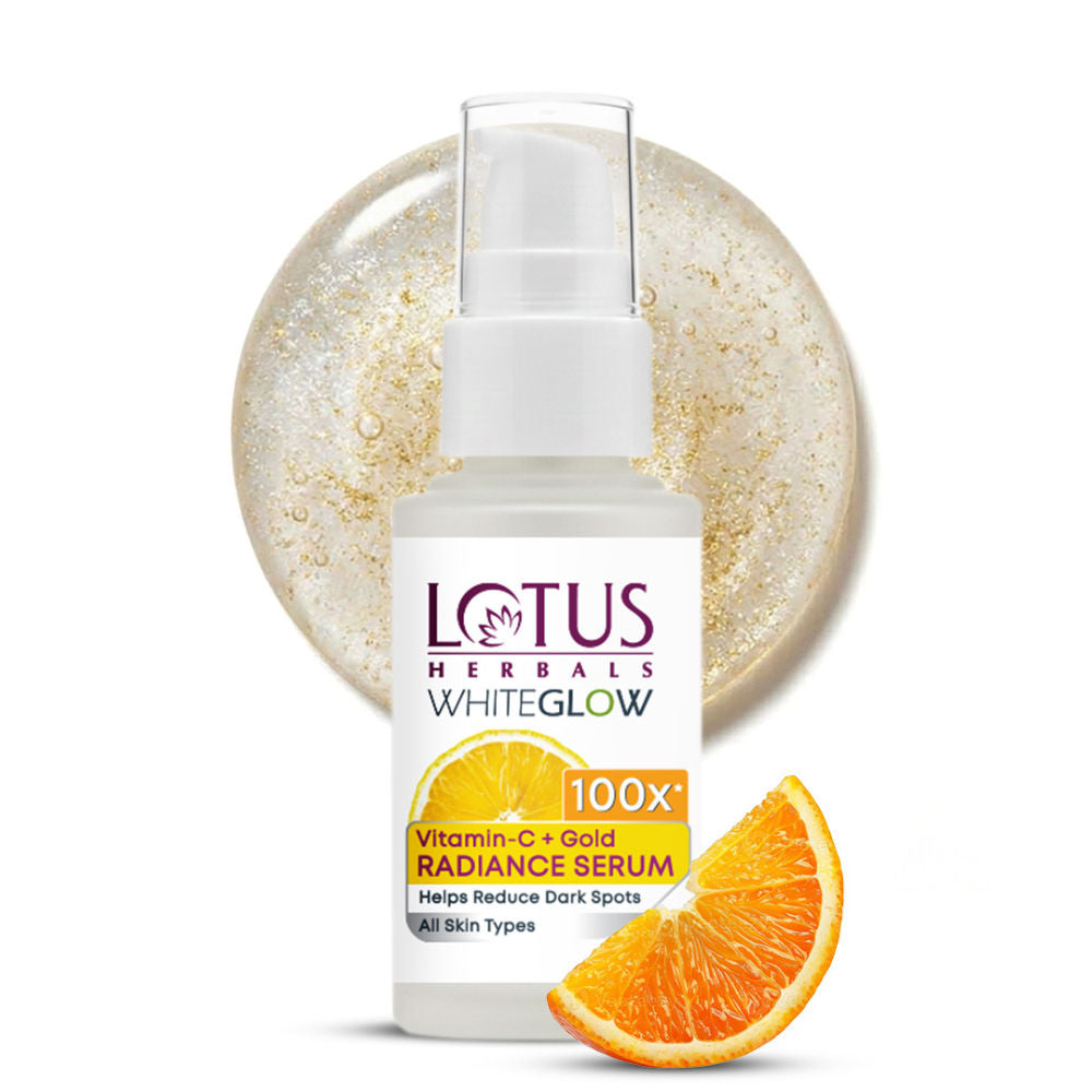 WhiteGlow Vitamin C + Gold Radiance Face Serum For Dark Spots, Dull & Uneven Skin Tone