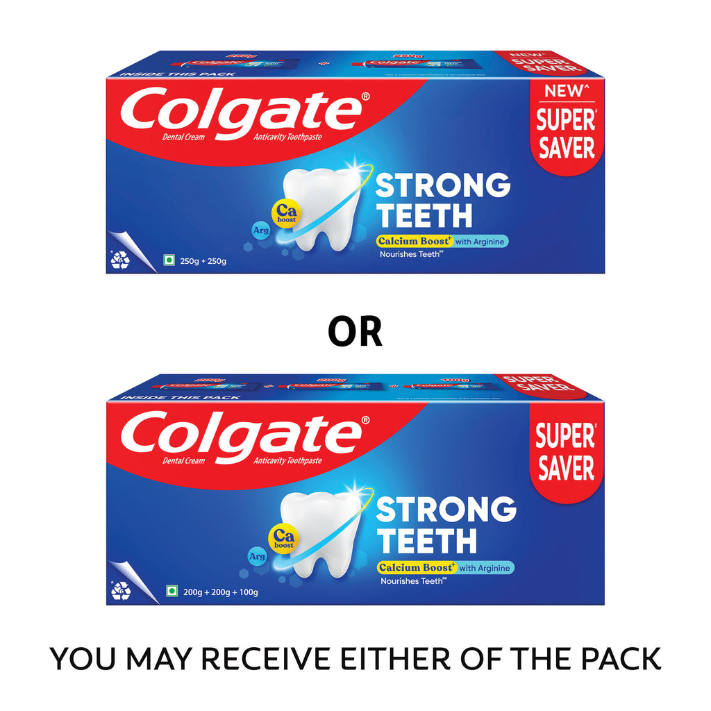 Strong Teeth Cavity Protection Toothpaste with Calcium Boost (Saver Pack)