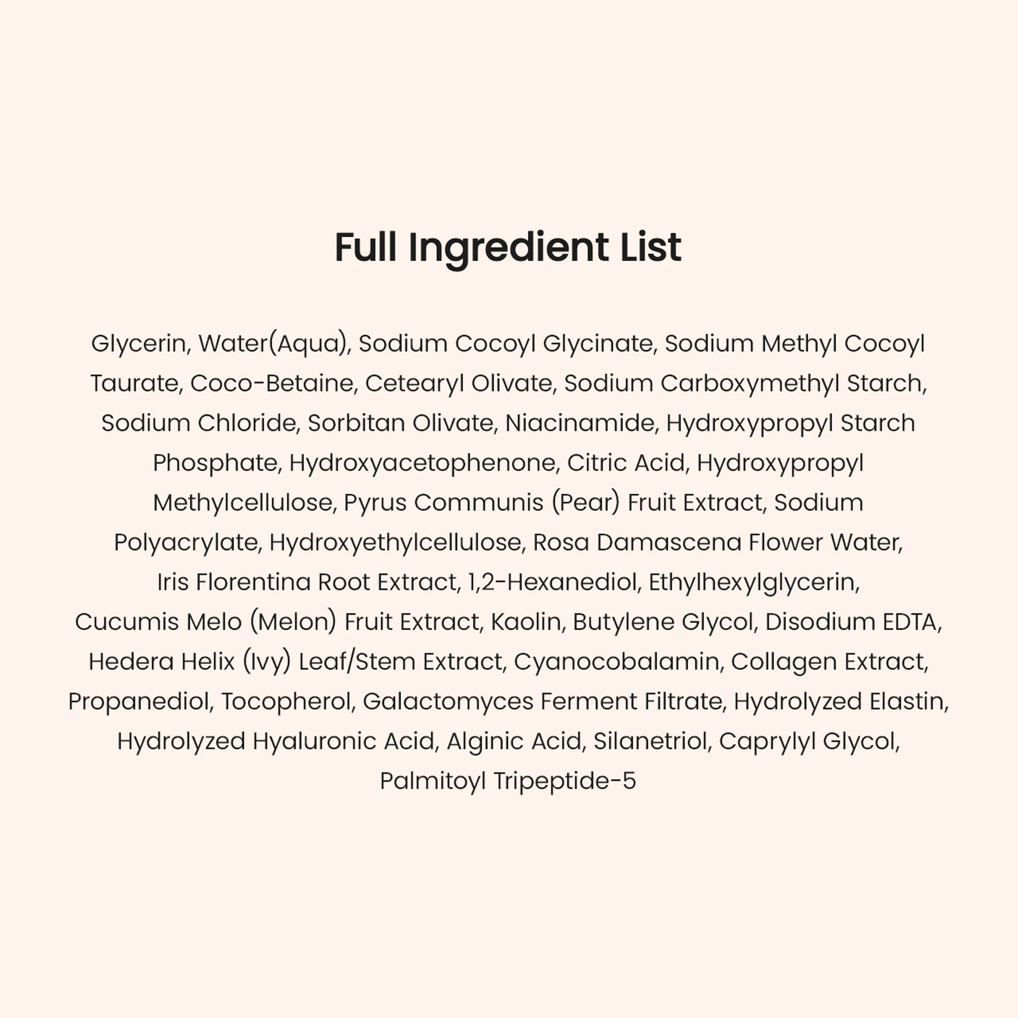 Collagen Mask To Foam Cleanser